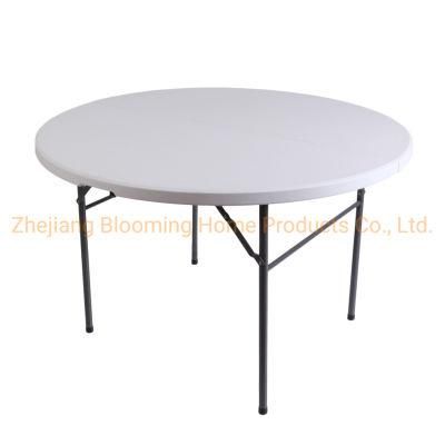 Wholesale 5FT Round Outdoor Plastic Fold in Half Table for Party Wedding Table Banquet Folding Table for Events