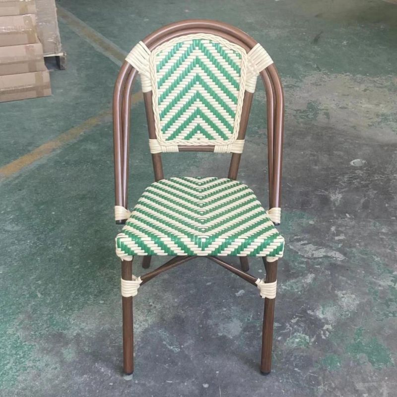 Popular PE Rattan Back Office Restaurant Cofa Shop Chairs