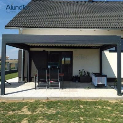 Opening Aluminium Pergola Electric Sunshade Roof