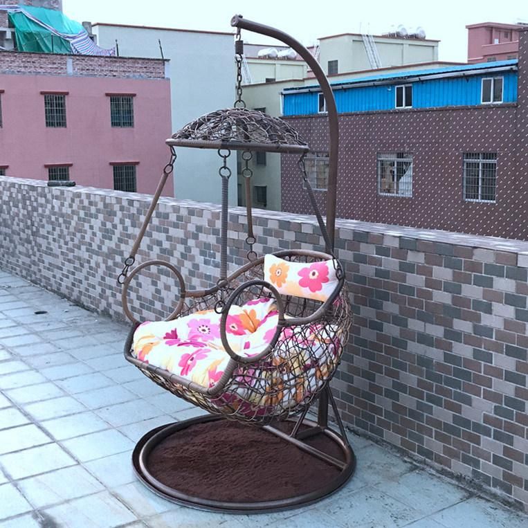 Fancy Outdoor Balcony Indoor Patio Rattan Egg Hanging Swing Chair