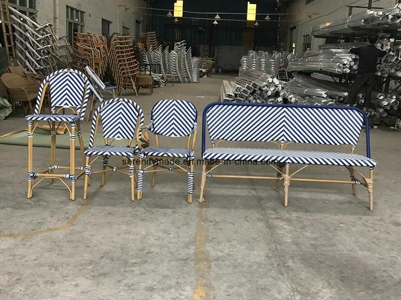 Hot Sale Synthetic Rattan Outdoor Recliner Lounge Bench Chair