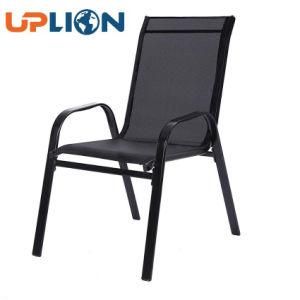 Cheap Steel Frame Cafe Restaurant Garden Outdoor Stacking Mesh Dining Chair
