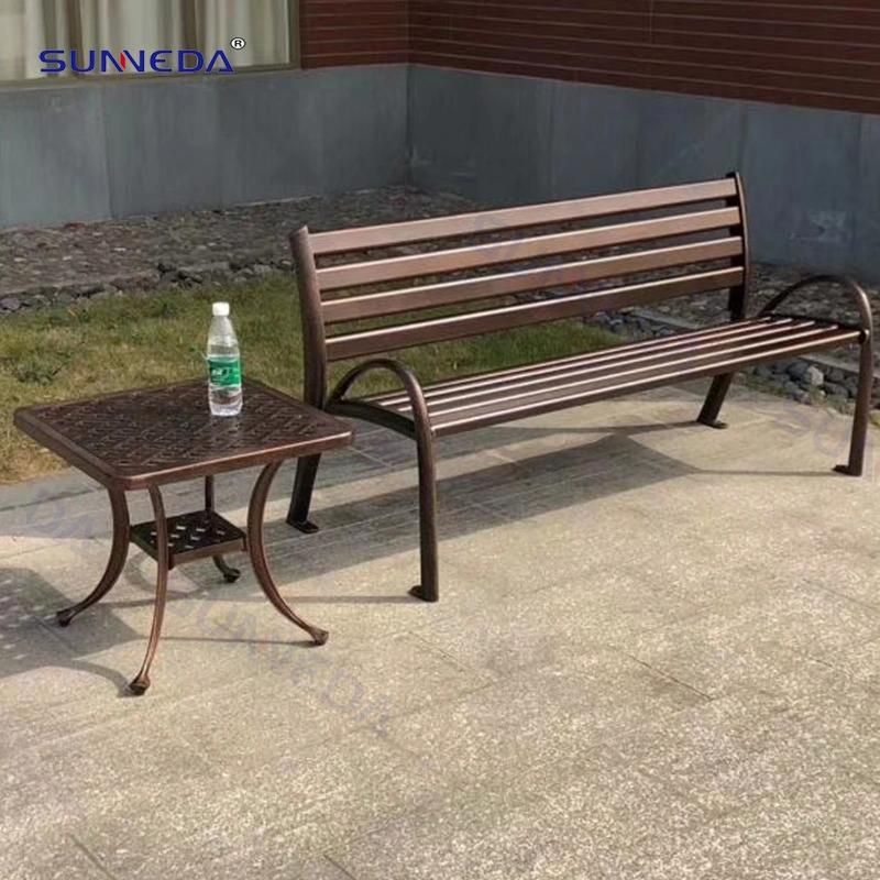 3 Seater Outside Modern Furniture Luxury Patio Street Park Garden Bench Seating