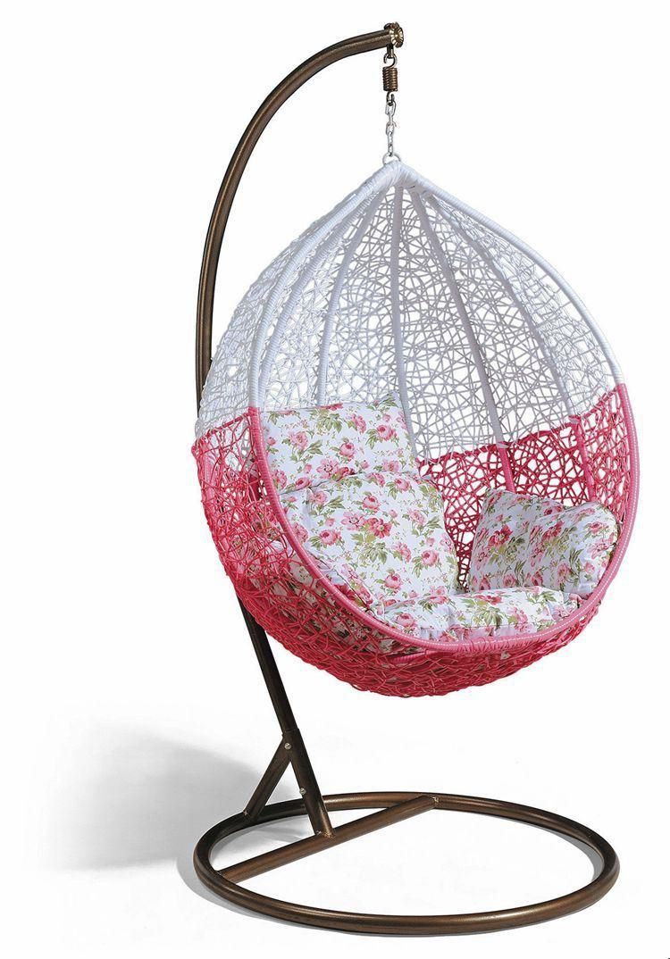 Hot Sale PE Rattan Woven Hommock Patio Hanging Swing Chair