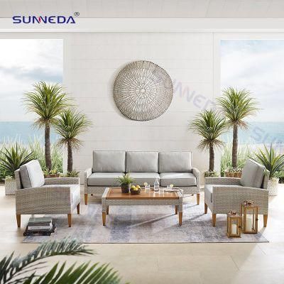 Modern Design Aluminum Rattan Outdoor Garden Sofa Furniture