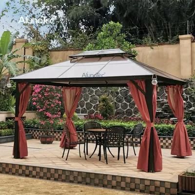Stand Alone Sun Block Waterproof Aluminium Polycarbonate Gazebo