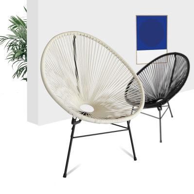 Modern Garden Coffee Restaurant PE Rattan Chairs Set Outdoor Patio Modern Leisure Acapulco Chair