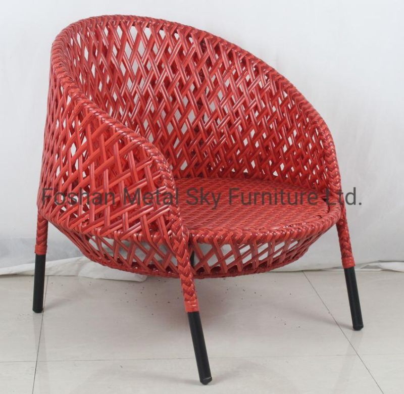 Outdoor Aluminum Wicker Rope Garden Hotel Villa Patio Rattan Sofa