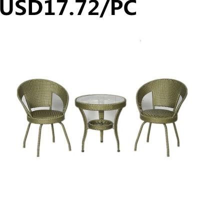 Hot Sell Fabric Iron Garden Dining Wicker Hotel Furniture Rattan Chair