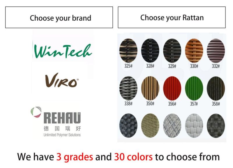 Nordic Style Hotsale Fashion Rattan Waterproof Vine Wholesale Garden Furniture