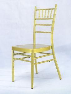 Wedding Stacking Metal Hotel Tiffany Chiavari Chair with Cushion