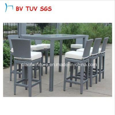 Synthetic Rattan Bar Furniture with Bar Table
