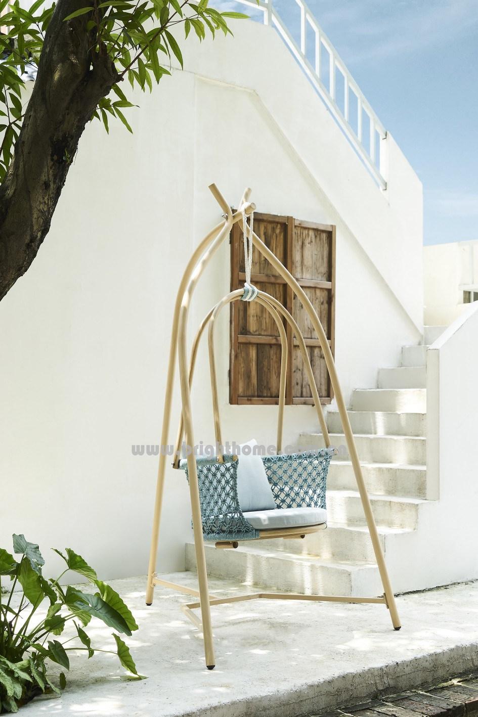 Aluminium Patio Rope Special Weaving Outdoor Garden Swing Furniture