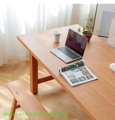 All Solid Wood Rectangle Small Family 1.2 Meters Nordic Selling Style Wood Table