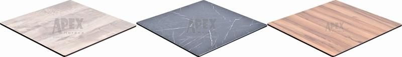 Restaurant Furniture Table Top Plastic Wood Table Outdoor Table