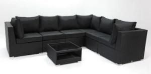 7PCS Garden Rattan Wicker Corner Furniture Lounge Sofa Set
