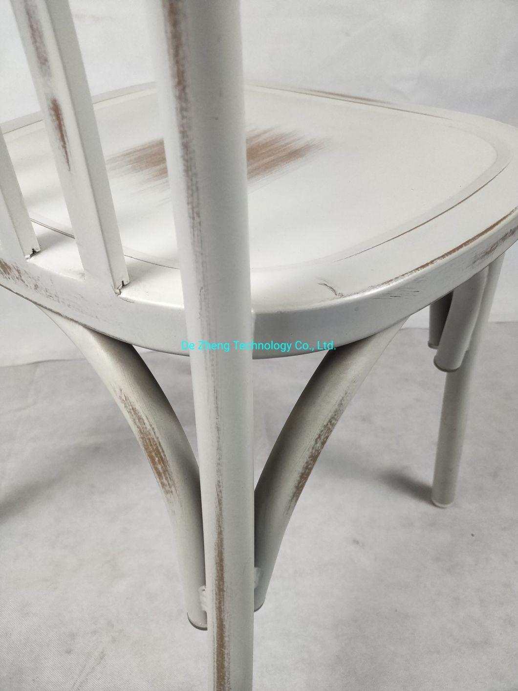 Outdoor Shop Anti-Rusting Aluminum Chair Vintage Painting Garden Bistro Bar Chair