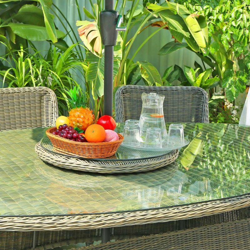 Wholesale New Design Outdoor Garden Patio Furniture Bistro Dining Set Rattan Table and Chair