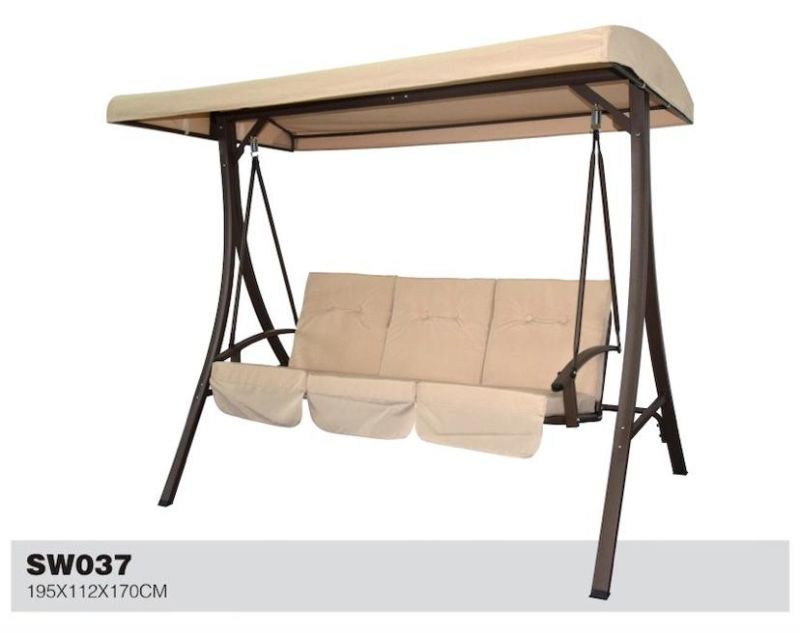 Square Tube Three Seat Swing Chair