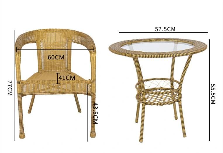 Cheap Hot Sale Outdoor Garden Furniture Dining PE Rattan Chair