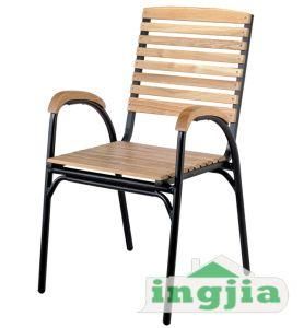 Wood Aluminium Patio Outdoor Garden Dining Set (JC-41)