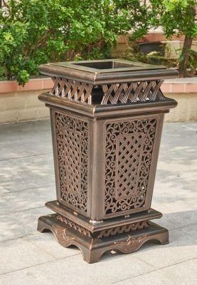 Cast Alumium Use for Garden Dustbin