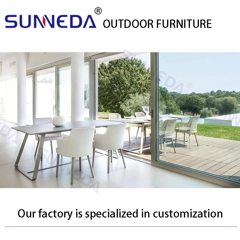 Ecological Design European Style Durable Countryside Villa Beach Armchair Set