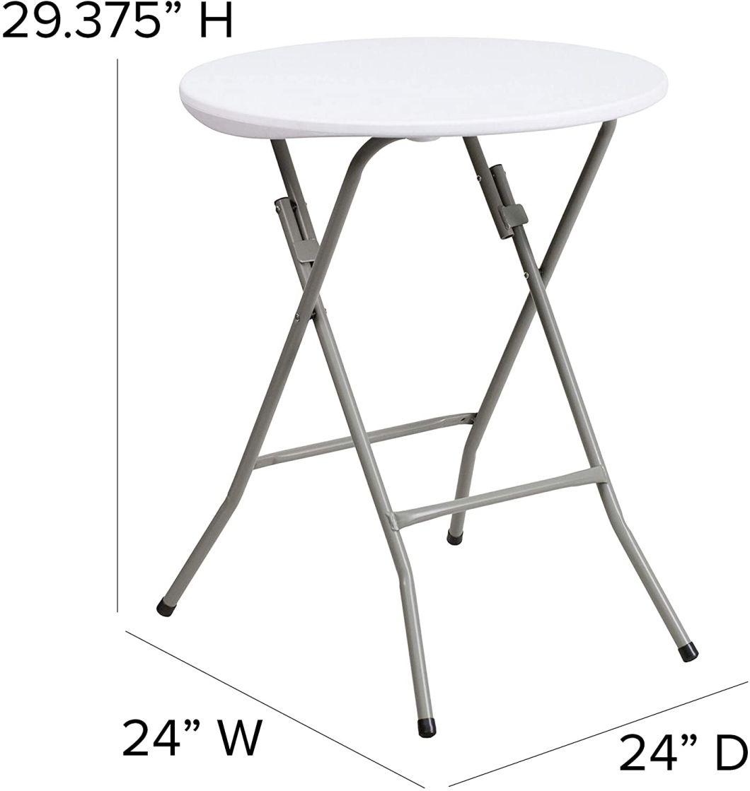 Dia60cm Portable High Foot Wine Round Plastic Cocktail Tables for Events