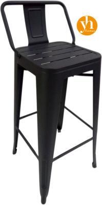 Simple Design Wedding Outdoor Furniture Waterproof Metal Frame Upholstered Bar Stool Chair
