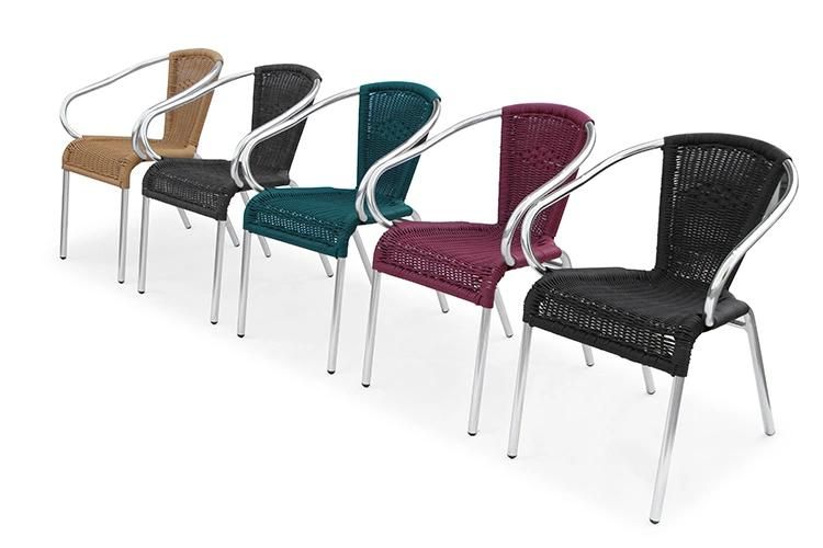Rattam Weaving Outdoor Furniture Small Chair for Restaurant Terrace