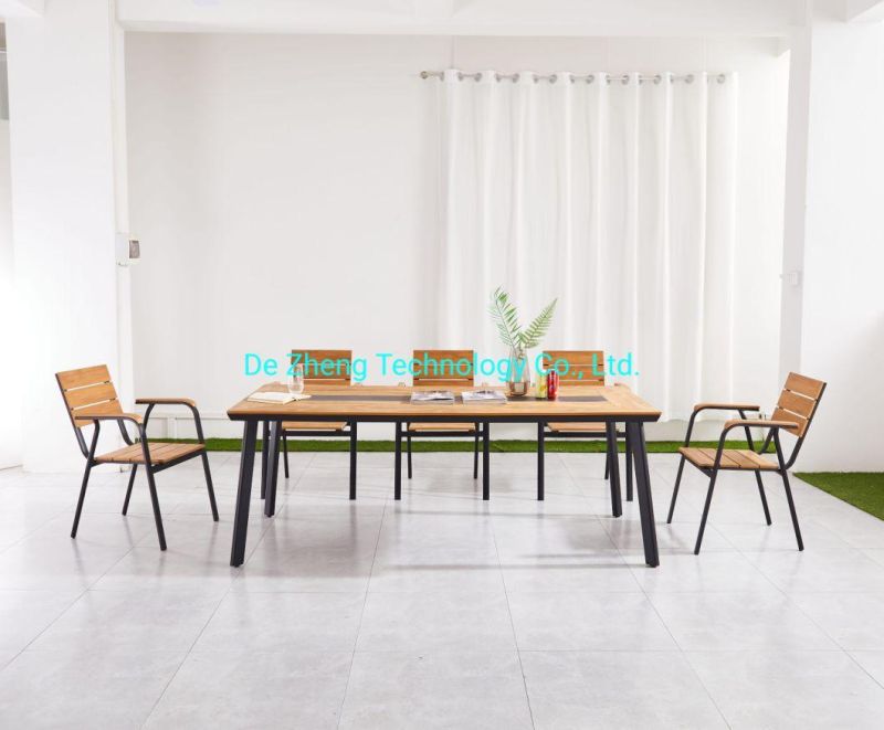 Commercial Outdoor Furniture Patio Garden Table Sets with Chairs for Hotel Restaurant Contract