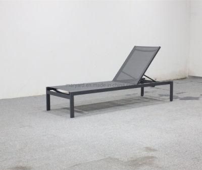 Outdoor Furniture Chaise Lounge Aluminum Sunbed for Hotel