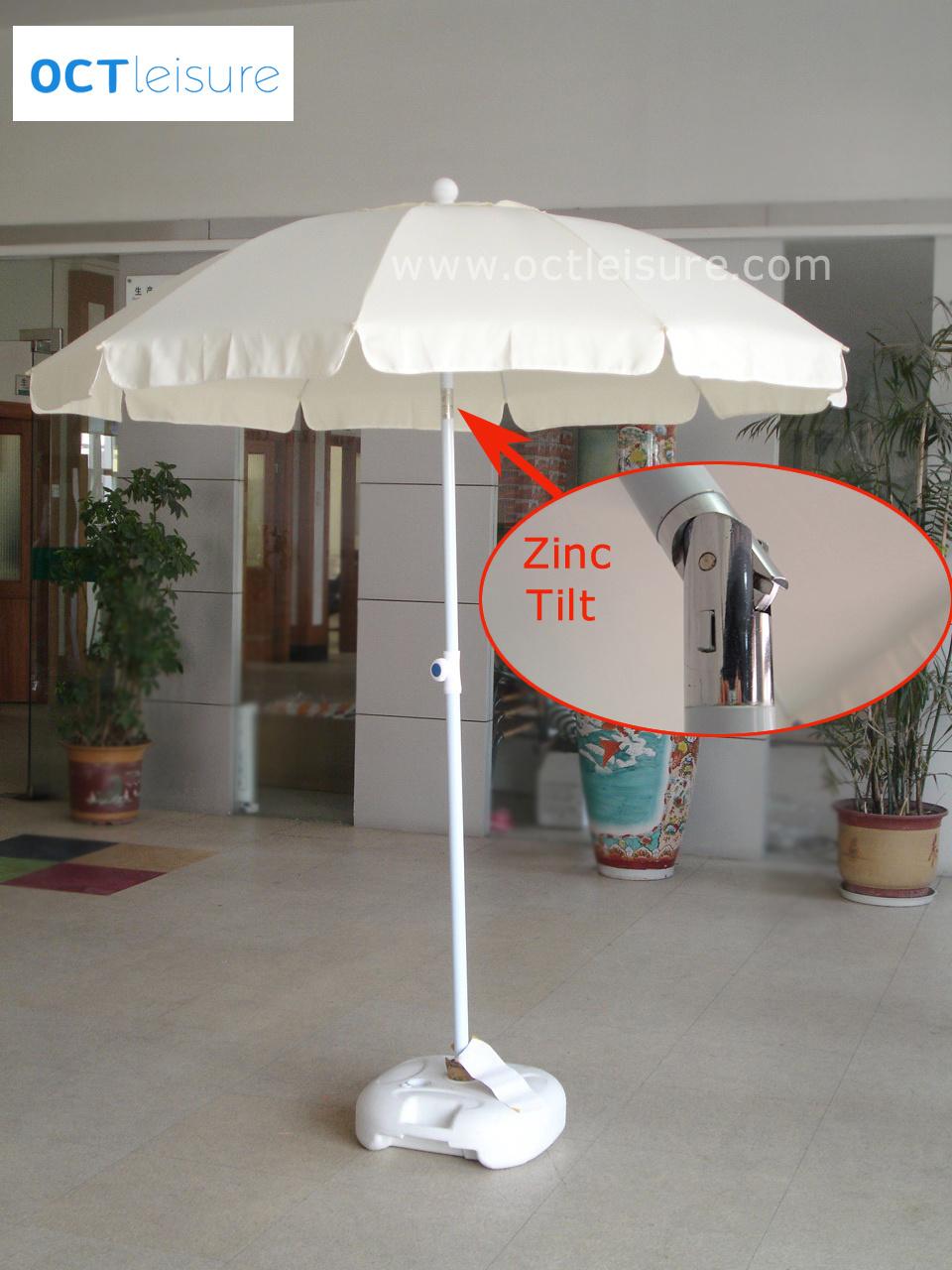 Strong U Shape Outdoor Umbrella in Beige with Zinc Tilt (OCT-BUSTU01)