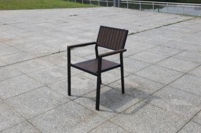 Outdoor Aluminum Patio Plastic Wood Outdoor Table Set Picnic Garden Furniture