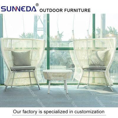 Wholesale Outdoor Garden Bar Cafe Hotel Furniture Rattan Table &amp; Chair Set with Glass