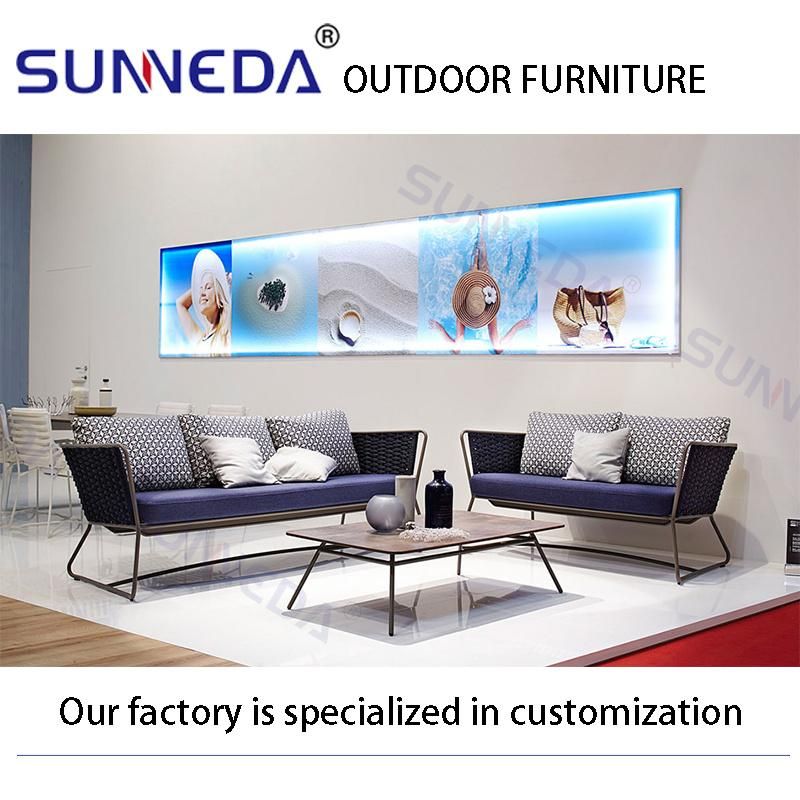 Aluminum Rattan Outdoor Patio Sofa