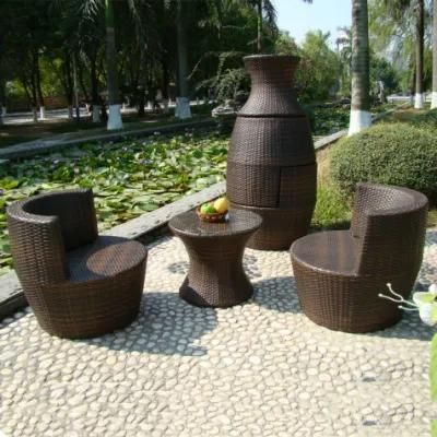 Stacking Vase Shape Aluminum Rattan Accent Furniture