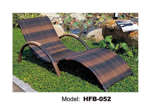 Outdoor Funriture Sun Bed Round Circular Rattan Outdoor Sunbed (TG-JW101)