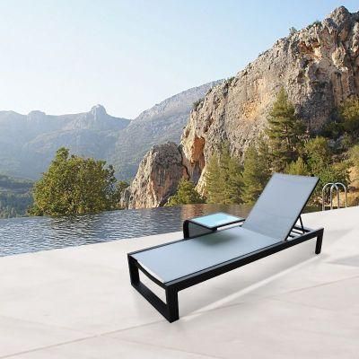 Good Price Foshan Textilene + Aluminum OEM Rattan Couch Modular Chaise Lounge