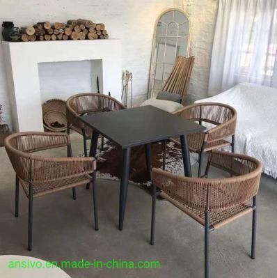Simple and Casual Design Outdoor Patio Furniture Lounge Chair, Rattan Outdoor Dining Chair