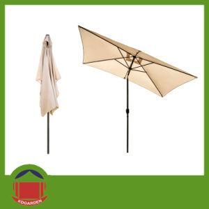 Square Outdoor Steel Waterproof Parasol Umbrella