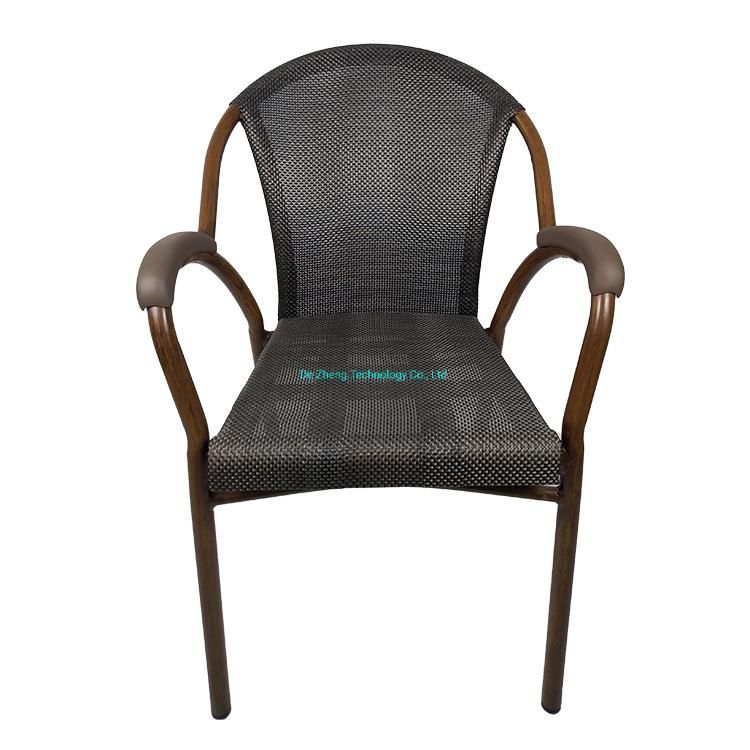 2020 Waterproof Mesh Ventilate Textilene Outdoor Leisure Dining Chair for Restaurant