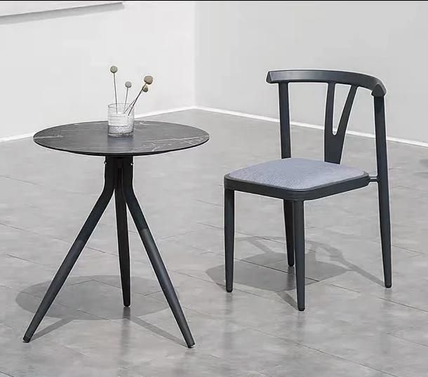 Aluminium Special Triangle Tubular Shape Leisure Set Coffee Outdoor Furniture