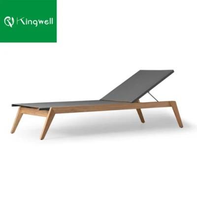 Luxury All Weather Garden Teak Outdoor Furniture Patio Wood Sun Lounger Used on Beach