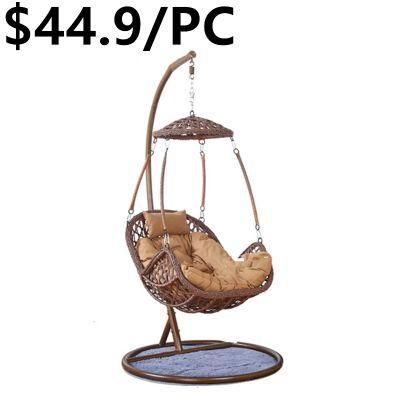 Modern Water Drop Shaped Swing Wicker Rattan Home Egg Swing Chair