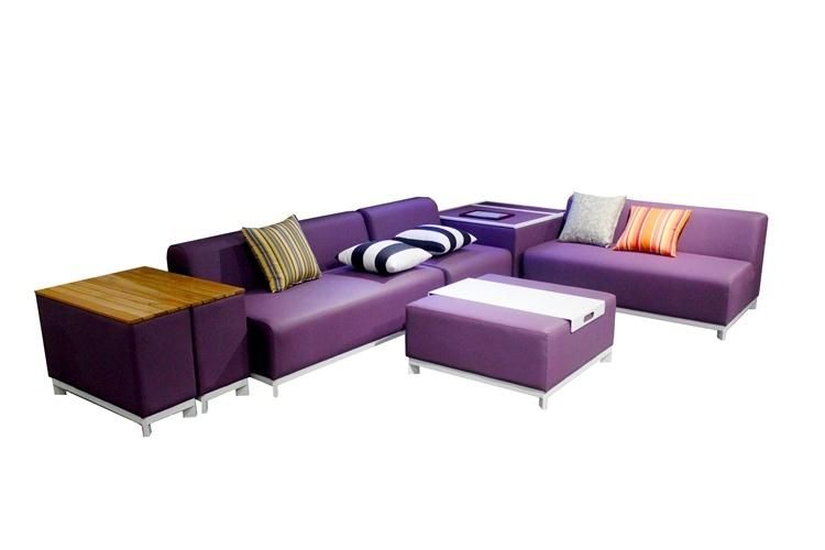 China Contemporary Aluminium Balcony Furniture with Cushion out Door Garden Furniture