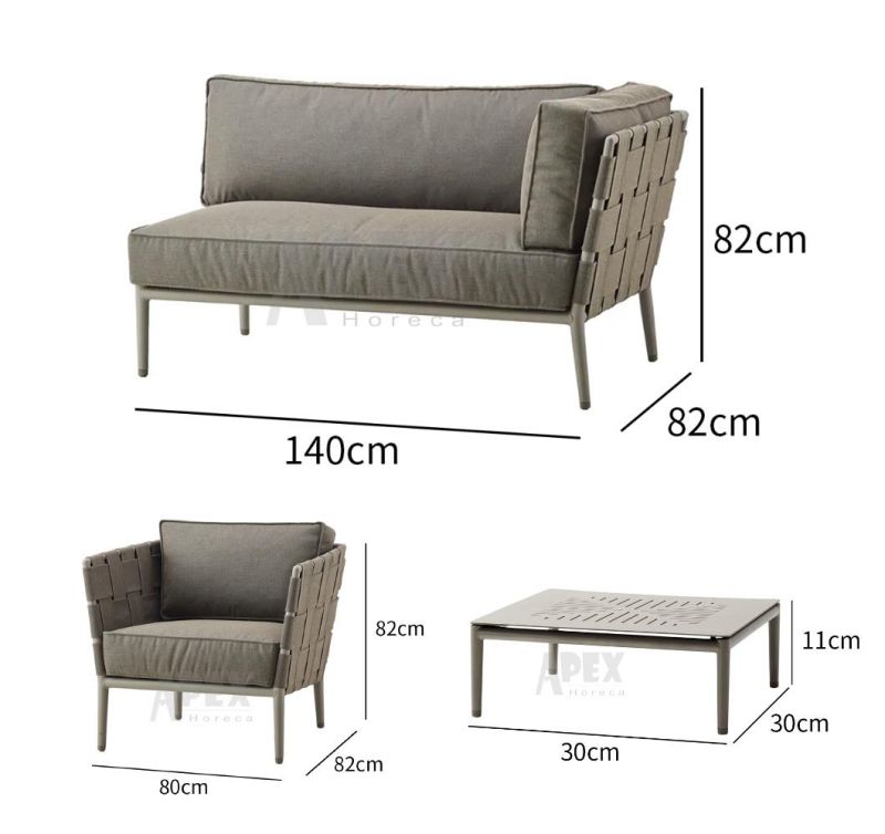 Wholesale All Weather Waterproof Garden Furniture Outdoor Sofa Set