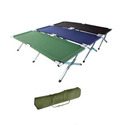 Camping Equipment/Cheap High Quality Green Outdoor Steel Aluminum Frame Military Army Camping Bed