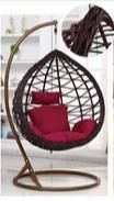 Modern Leisure PE Rattan Hanging Indoor Egg Patio Swing Chair