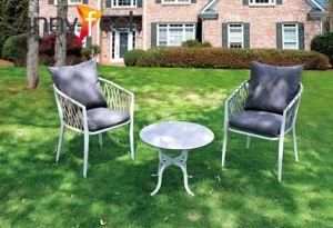 Outdoor Garden Rope Weave with Cushion Bistro Set